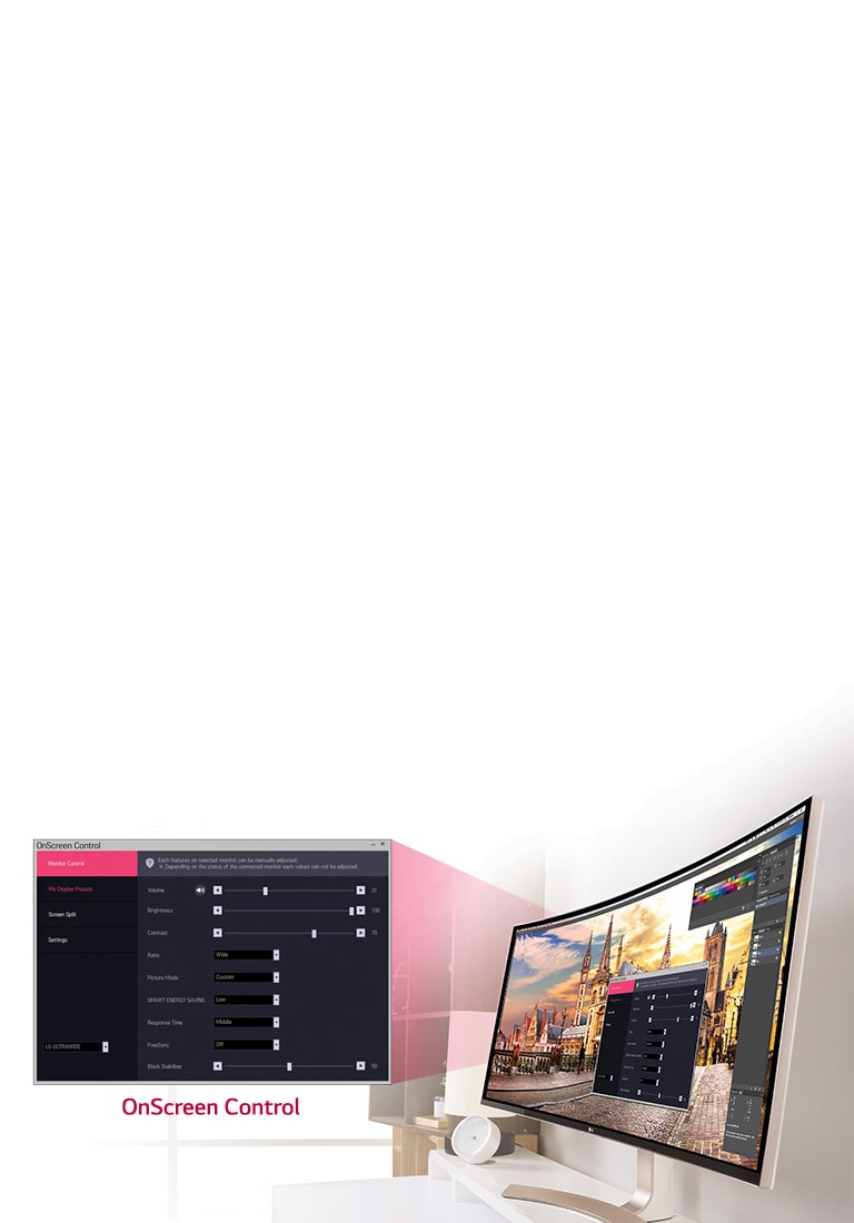 Easy User Interface with On Screen Control2