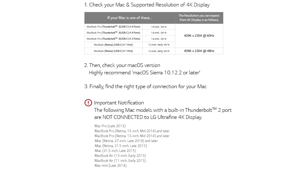 How to Connect LG UltraFine 4K Display with Your Mac<br>2