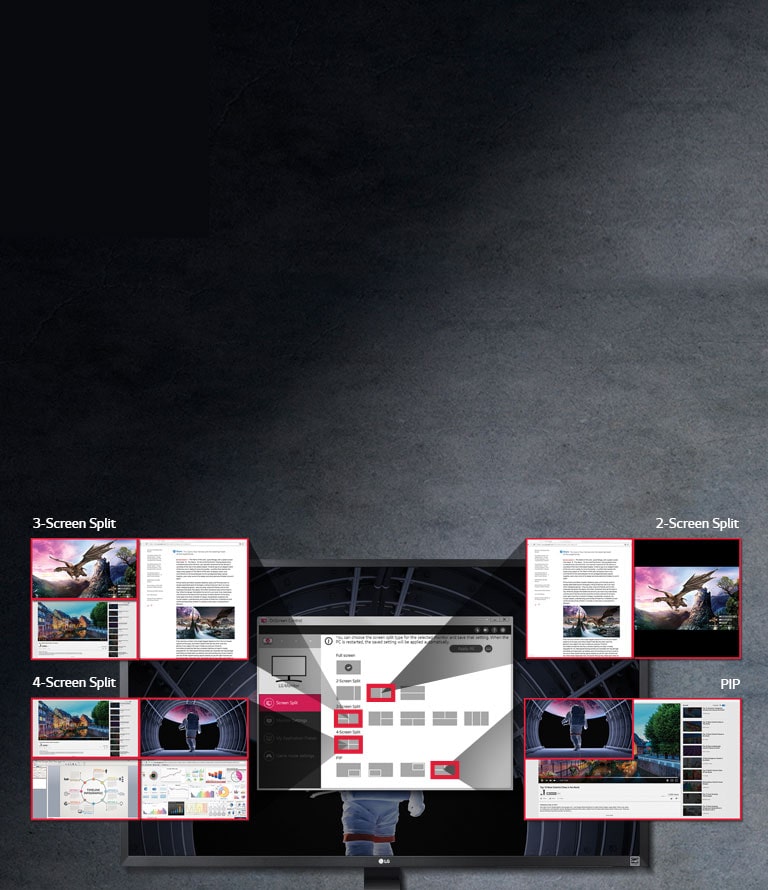 Various Types of Screen Split Options2