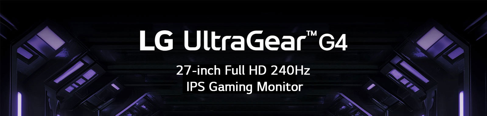 Front image of the UltraGear™ 27g440a gaming monitor.	