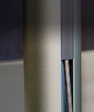 Usage of C-clamp & grommet.