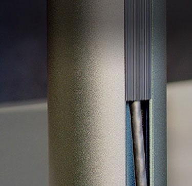 Usage of C-clamp & grommet.