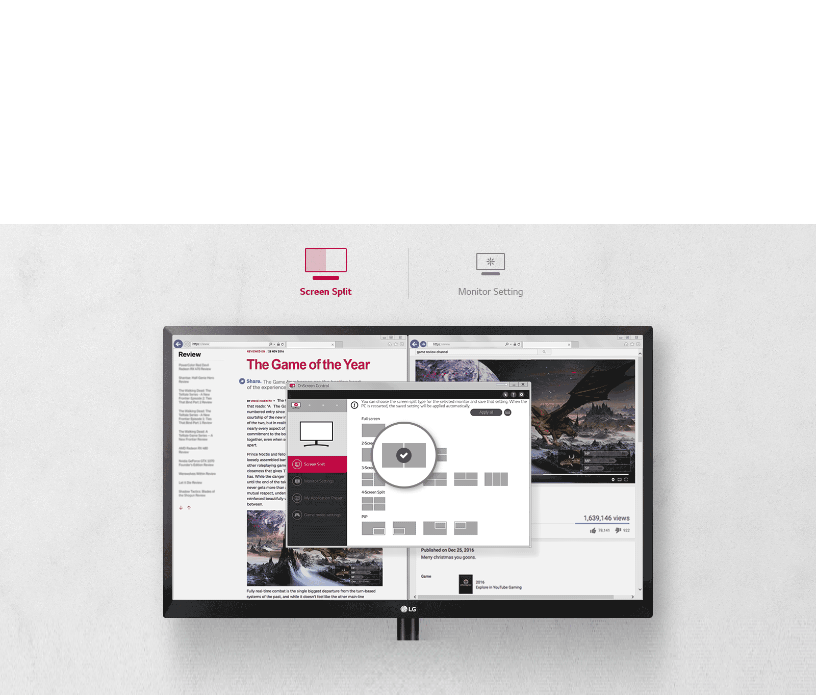 On-Screen Control<br>1