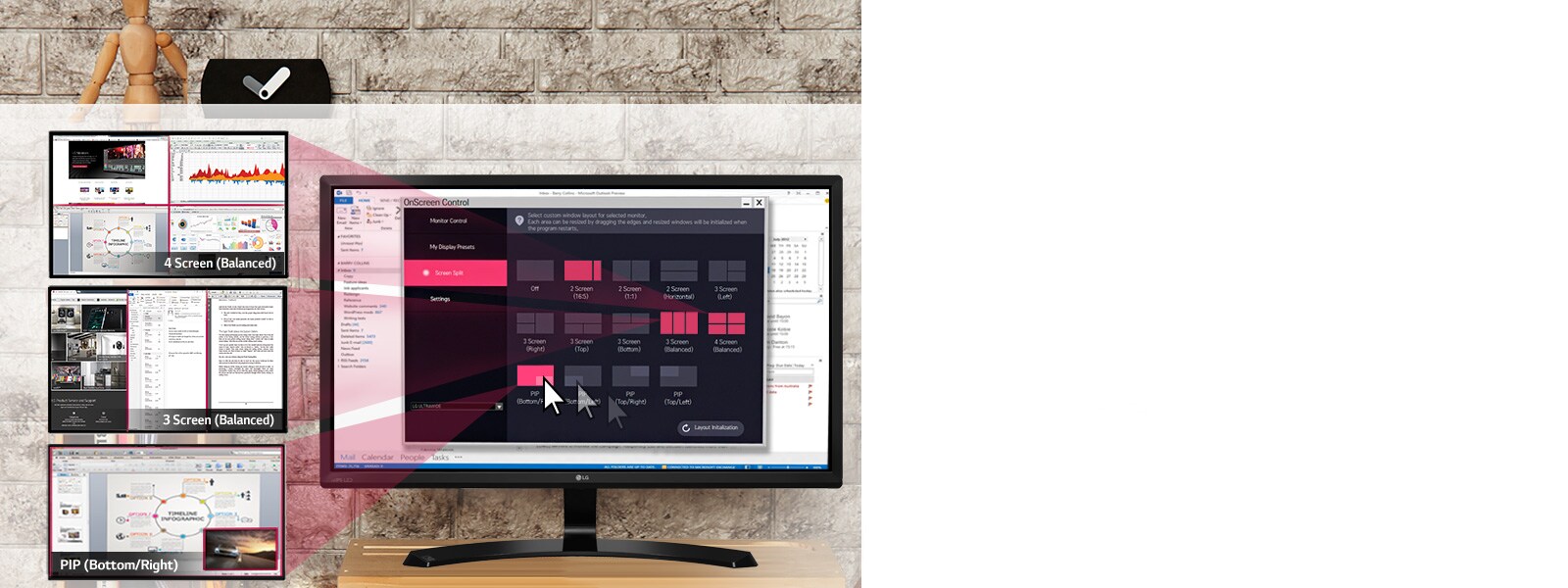 On-Screen Control  with Screen Split 2.0