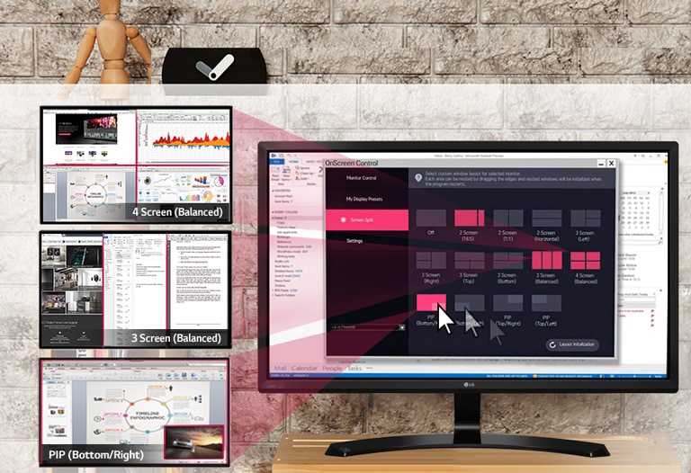 On-Screen Control  with Screen Split 2.0
