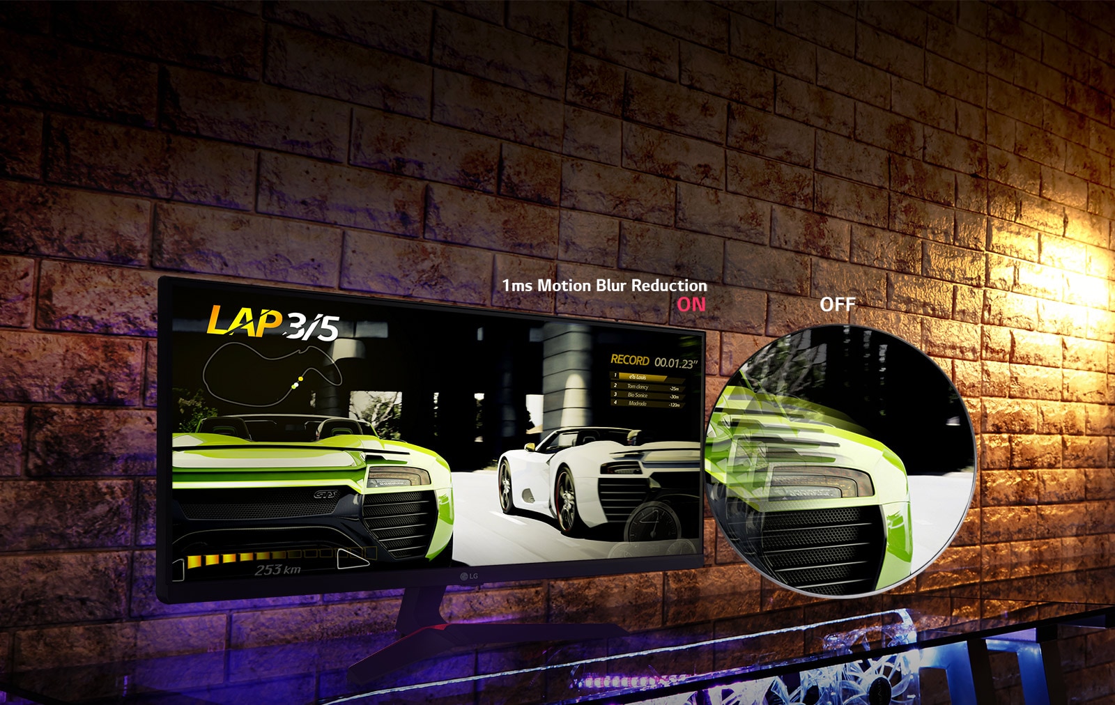  Gaming Monitor with 1ms Motion Blur Reduction<br>1