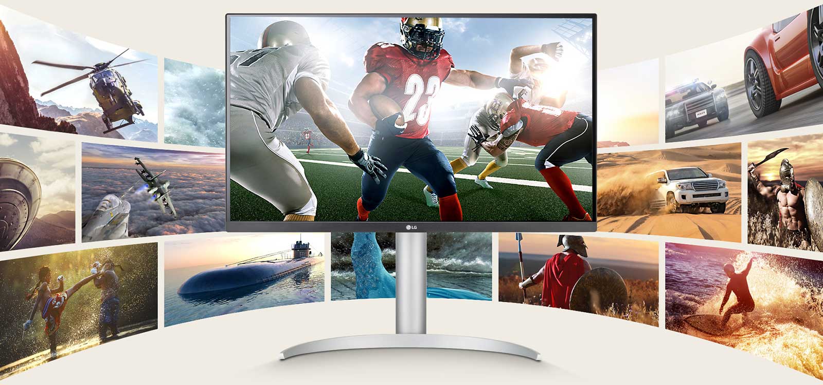 The monitor offering flawless visuals and the true vibrancy of color.