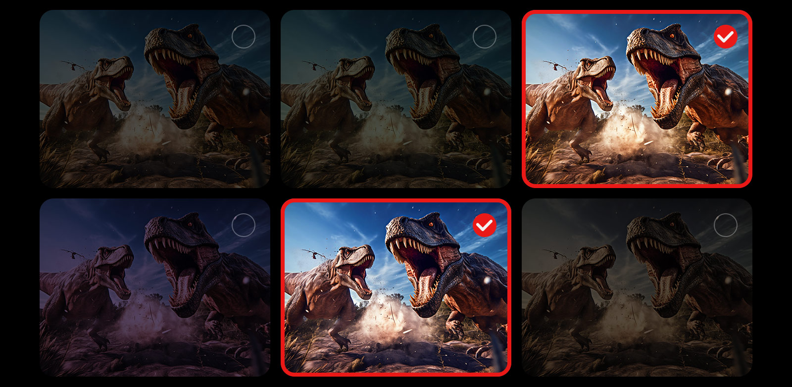 Animated video of AI Personalized Picture Wizard function in action.