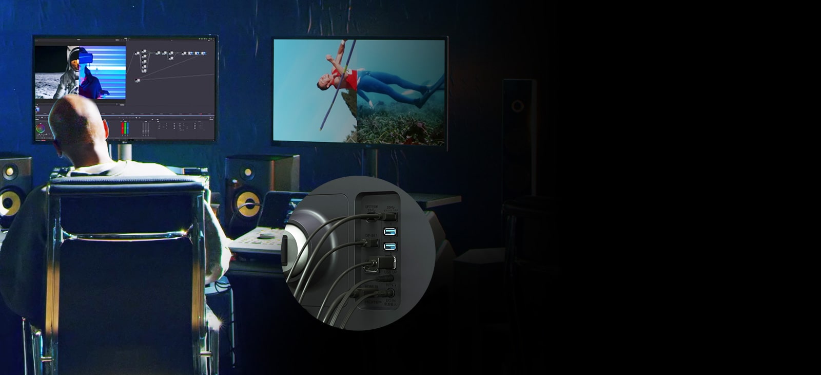 LG UltraFine™ OLED Pro is compatible with various types of devices