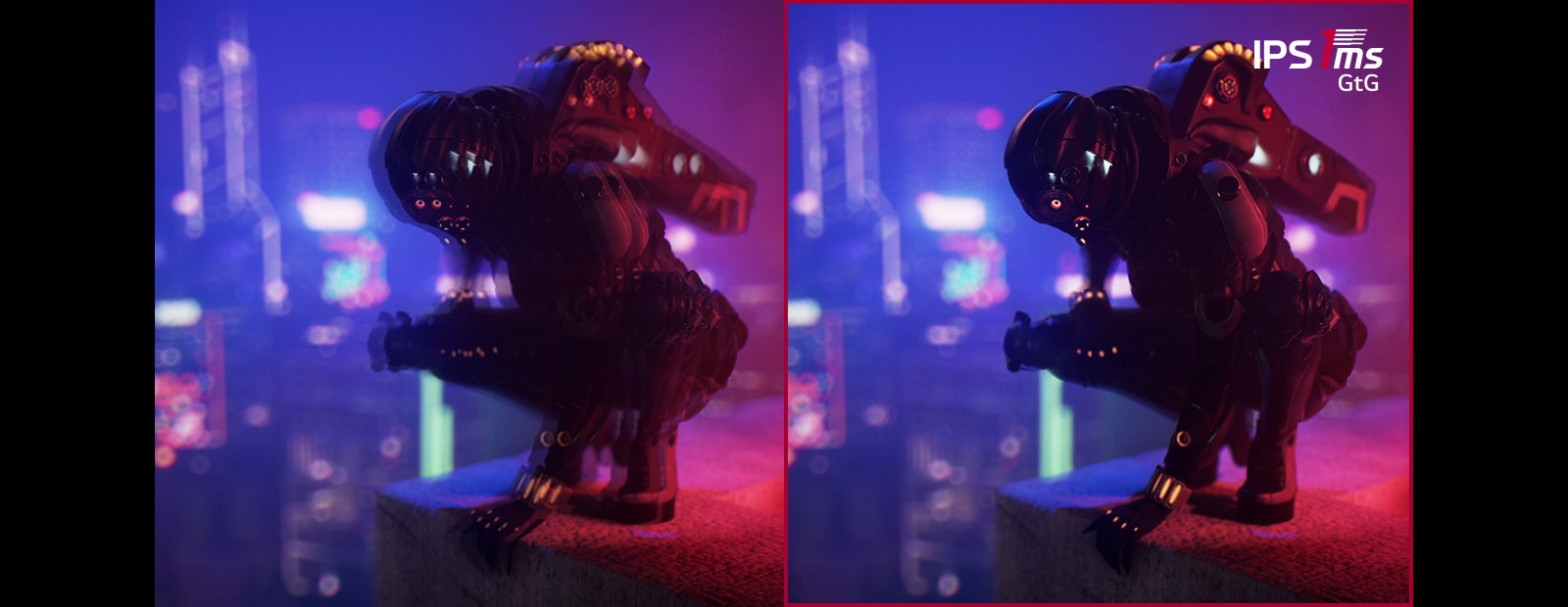 Reduced Blur and Ghosting in Gaming with IPS 1ms.