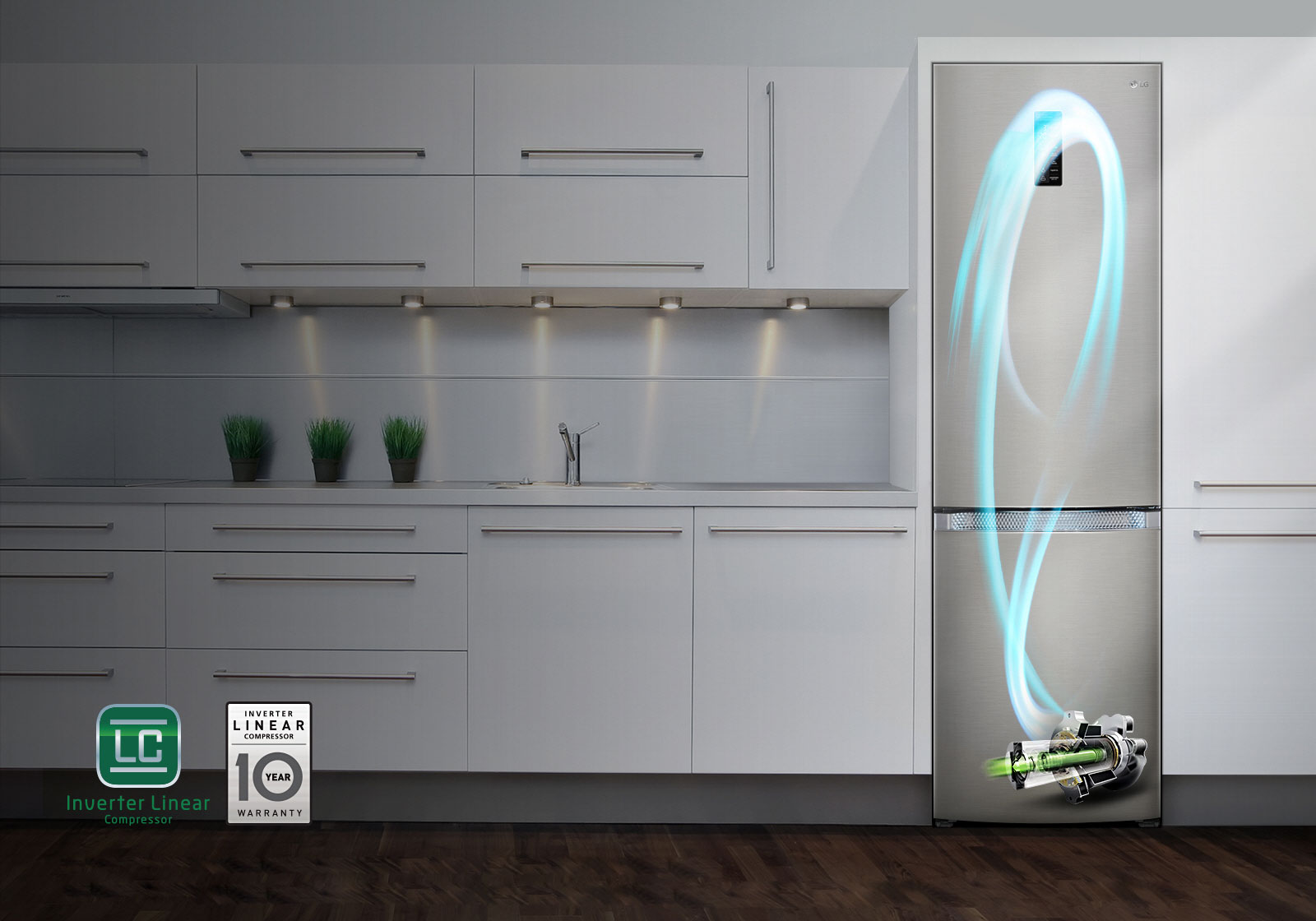 32% less energy use & 25% less noise1