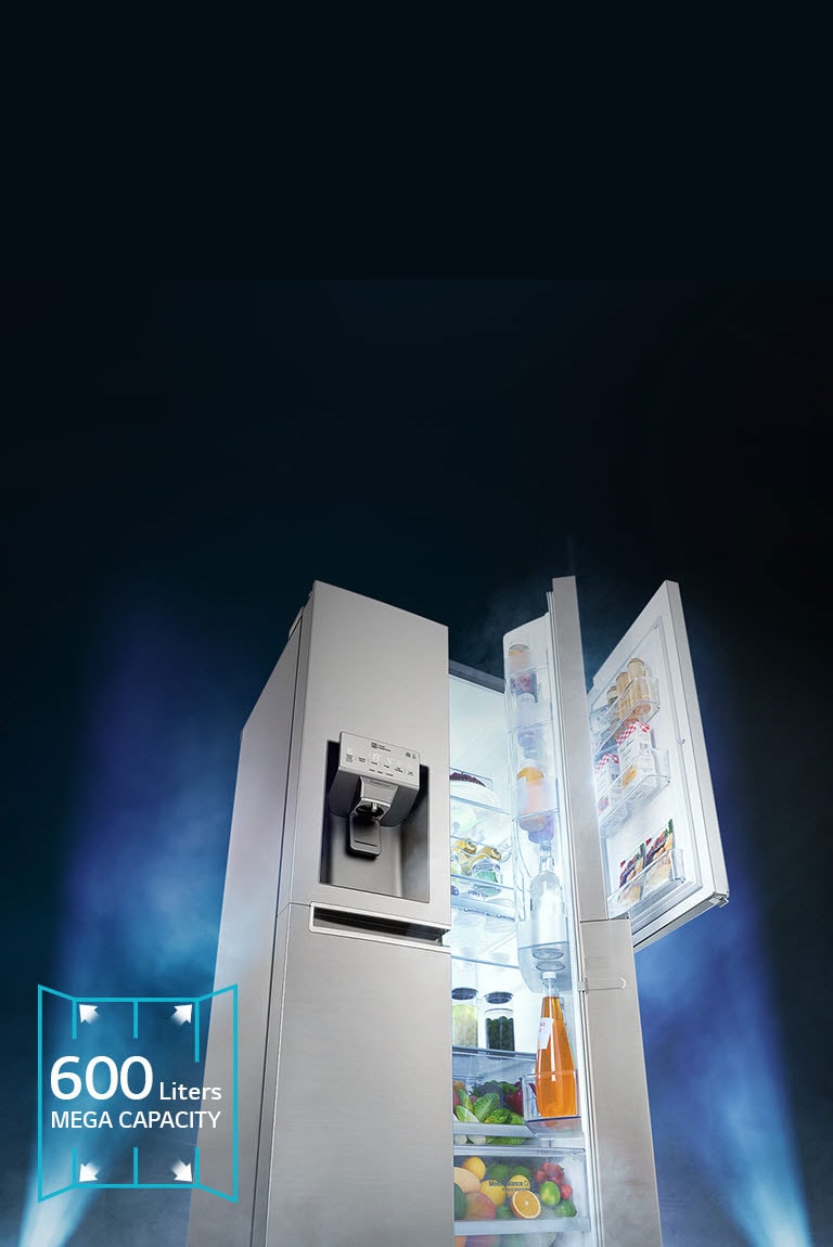 EASIER ACCESS to 600 liters of MEGA CAPACITY2