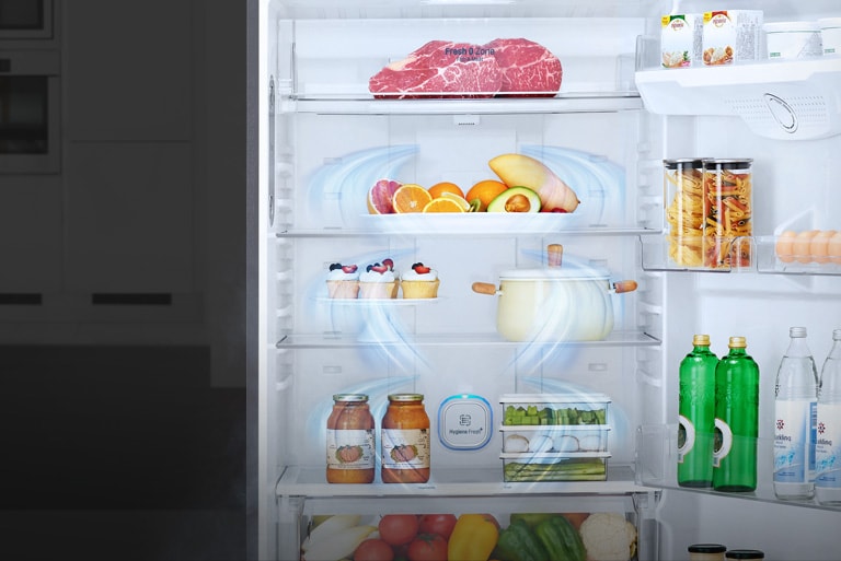 Lg Top Mount Freezer Platinum Silver Inverter Linear Compressor Doorcooling Multi Air Flow Lg Uae