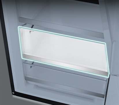 lg bottom freezer with big freezing zone.