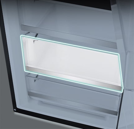 lg bottom freezer with big freezing zone.