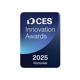 CES Innovation Awards badge with a 2025 Honoree citation.
