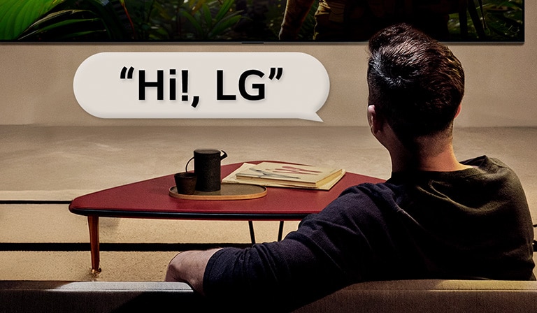 Screen of a user going through the AI Picture Wizard personalization process. Series of pictures are shown with user's selections being highlighted. A loading icon appears and a landscape image is shown being enhanced from left to right.