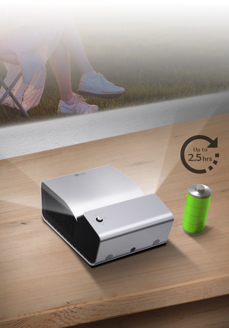 Built-in Battery up to 2.5 hours2