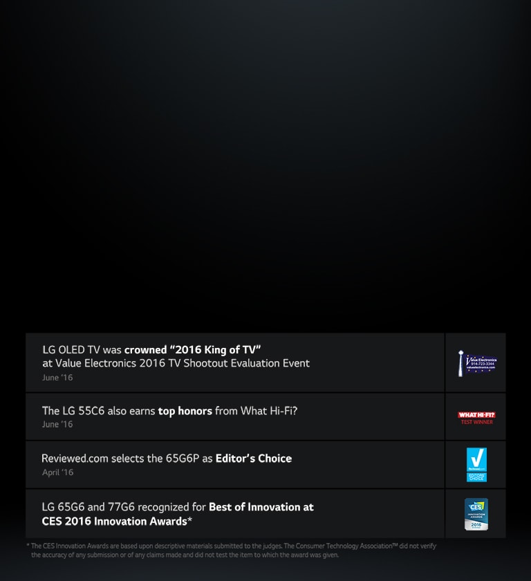 Awards and accolades keep pouring in for LG OLED TV