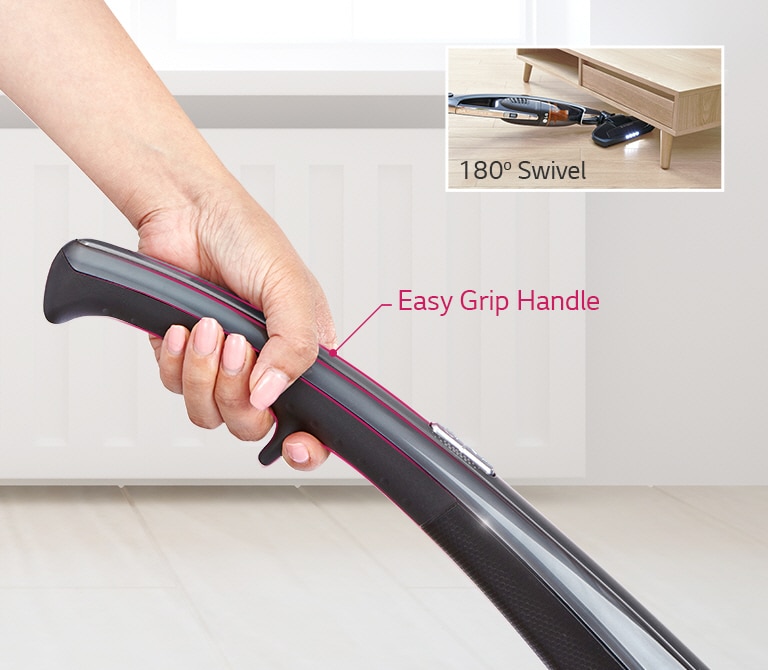 Easy Grip Handle & 180° Swivel
