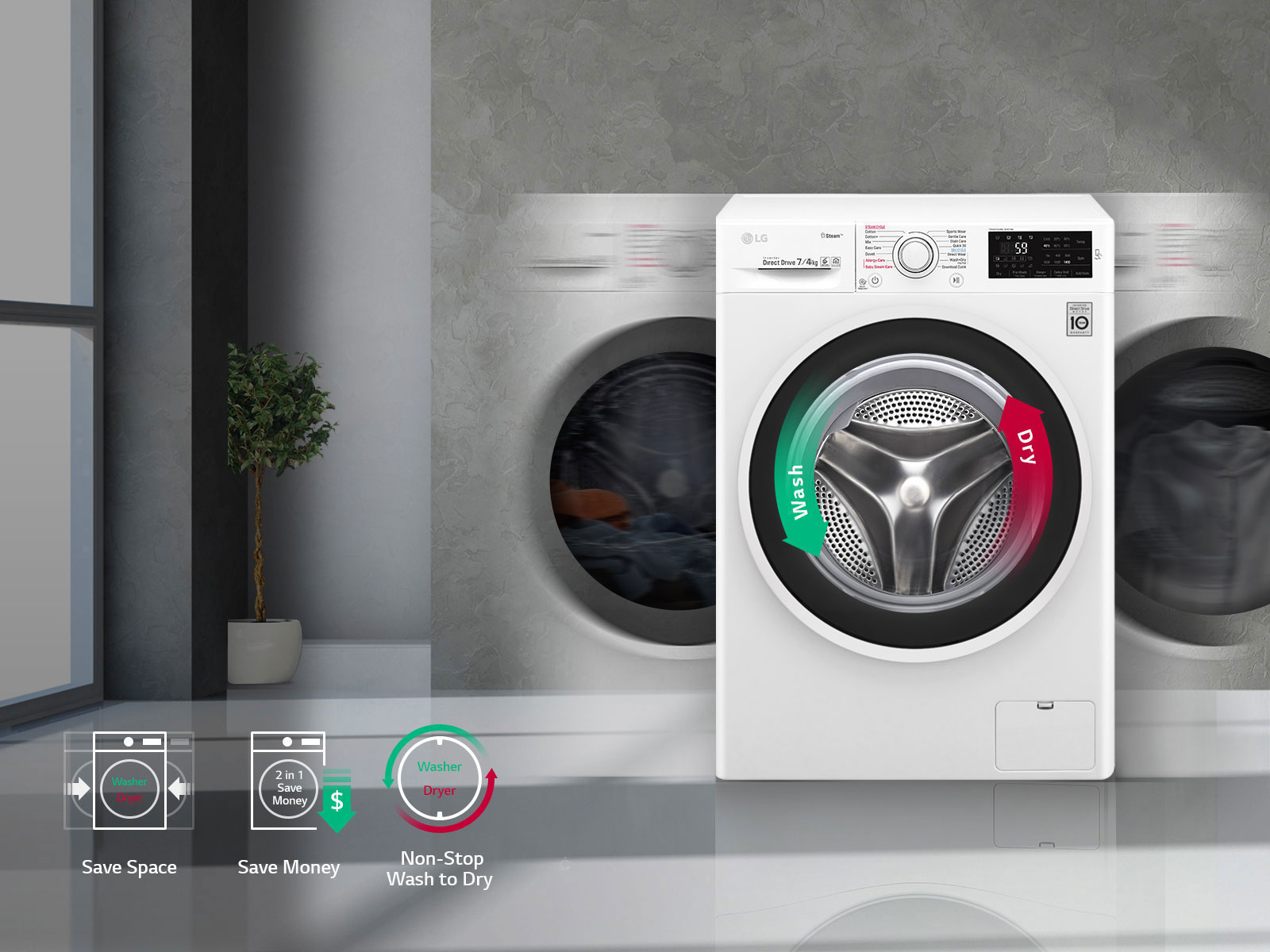 Стирально Сушильная Машина Lg F2j6hg7w Купить