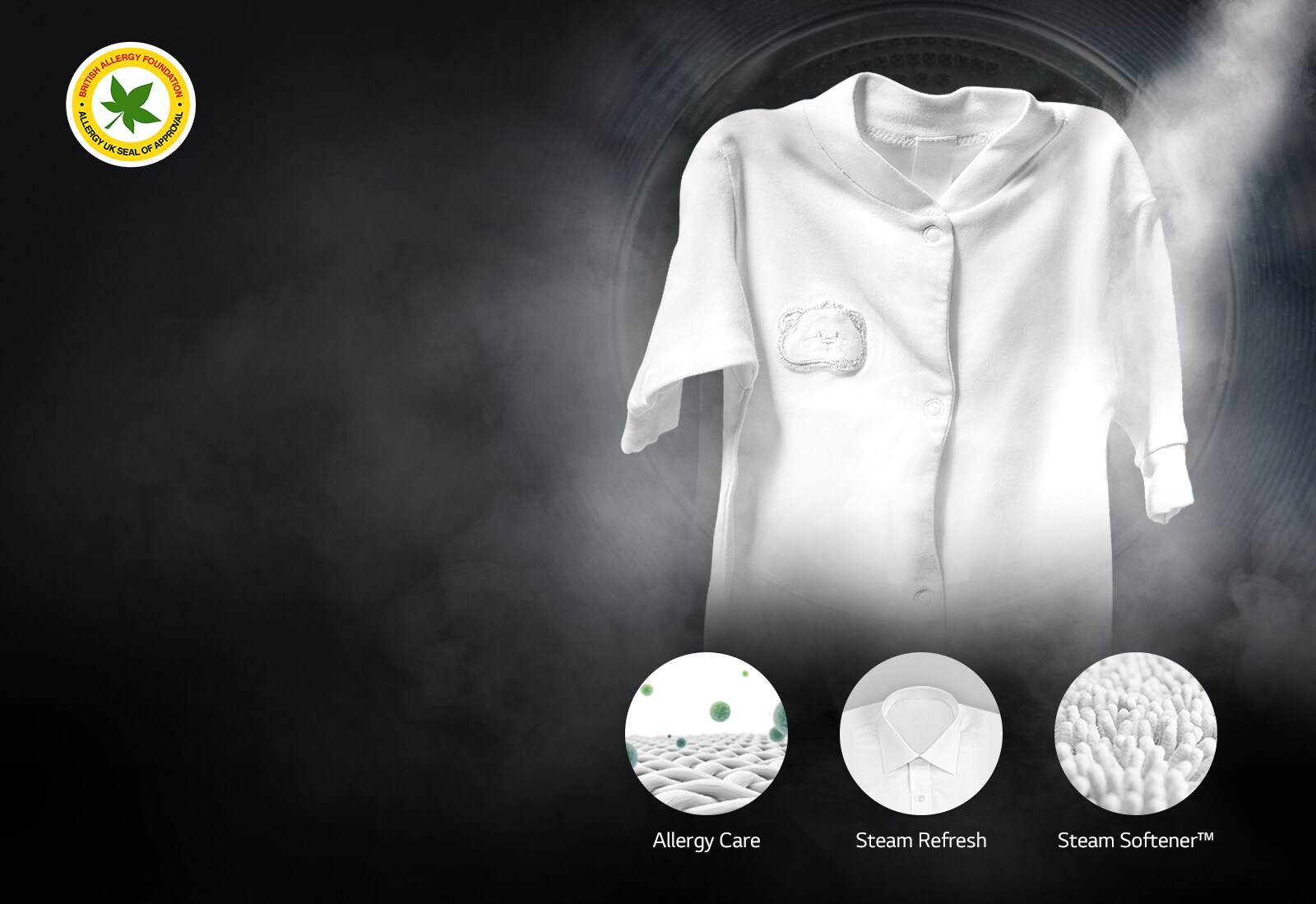 99.9%25 ALLERGENS REDUCED with True Steam™