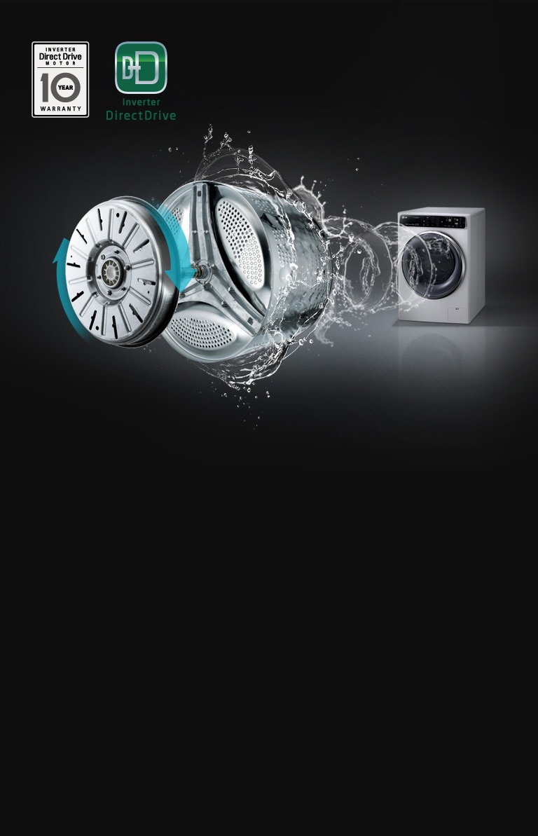 LESS VIBRATION,LESS NOISE with Inverter Direct Drive2