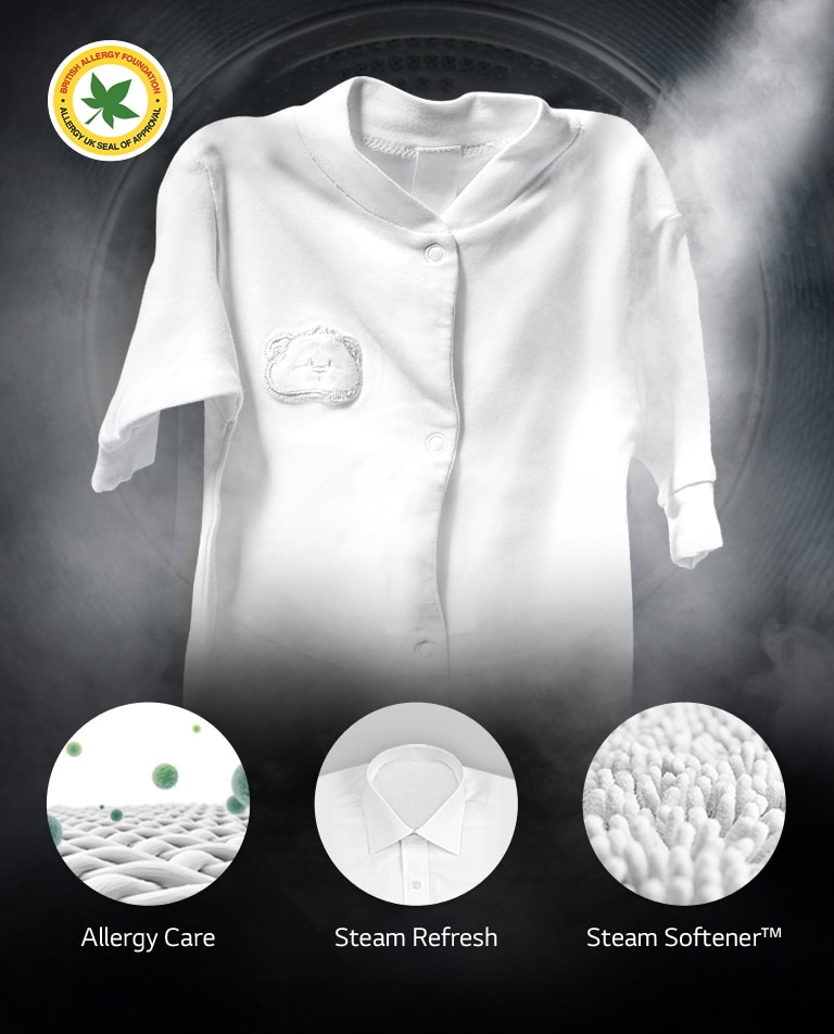 99.9% ALLERGENS REDUCED with True Steam™2