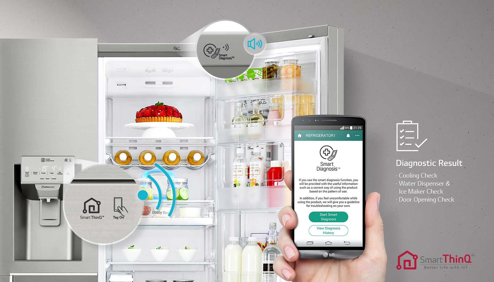Lg smart sales home appliances