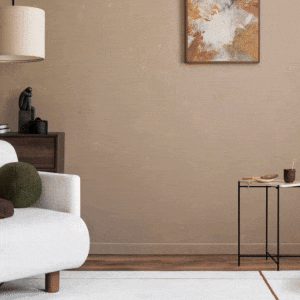 LG air purifier's slimmer design, with reduced space usage compared to previous models for easier placement