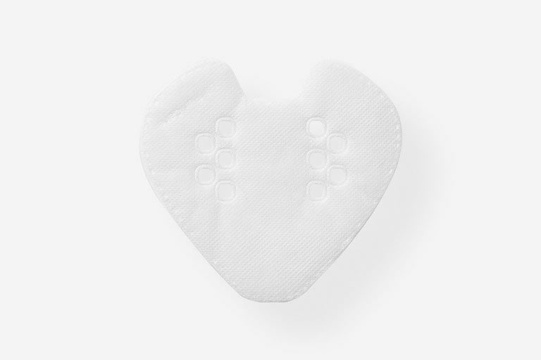 The side view of the inner cover of the face Wearable Air Purifier.