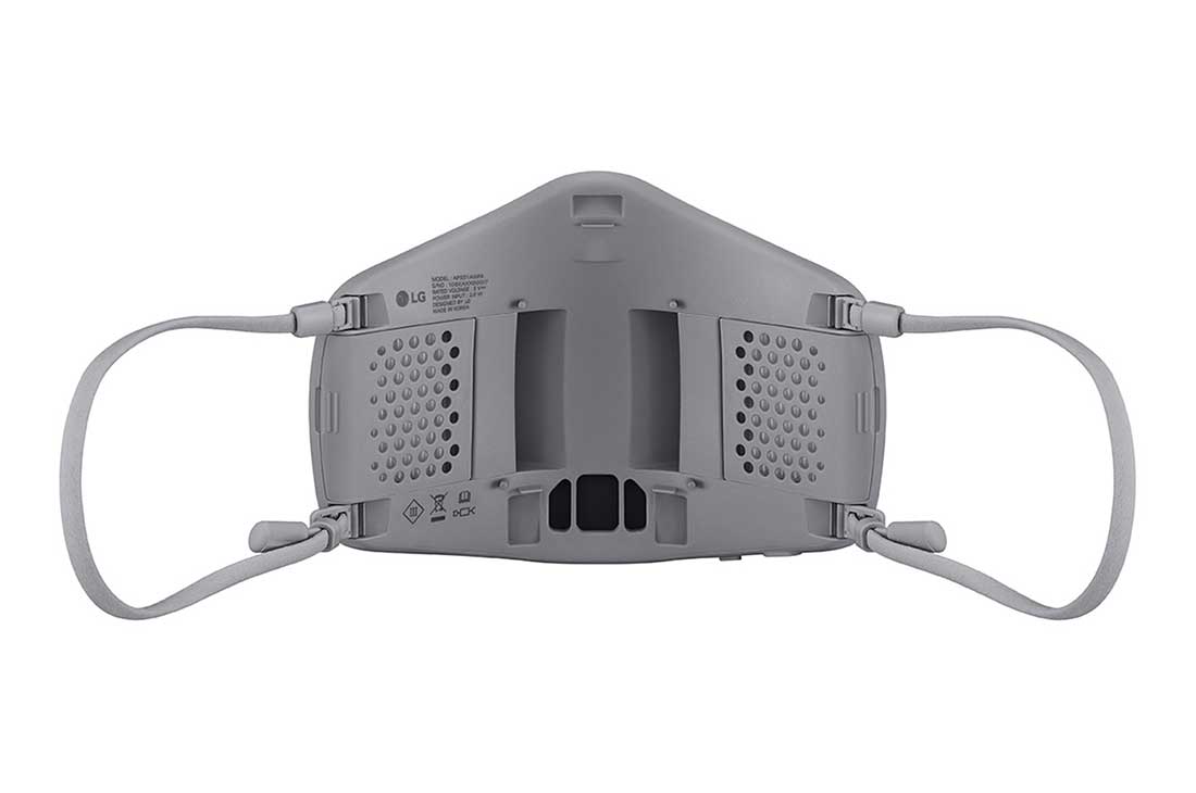 LG PuriCare™ Wearable Air Purifier in Black (2nd Gen), rear view, AP551ABFA, thumbnail 6