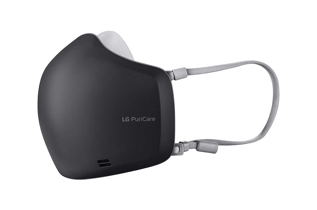 LG PuriCare™ Wearable Air Purifier in Black (2nd Gen), right view, AP551ABFA, thumbnail 9