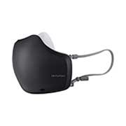 LG PuriCare™ Wearable Air Purifier in Black (2nd Gen), right top view, AP551ABFA, thumbnail 2