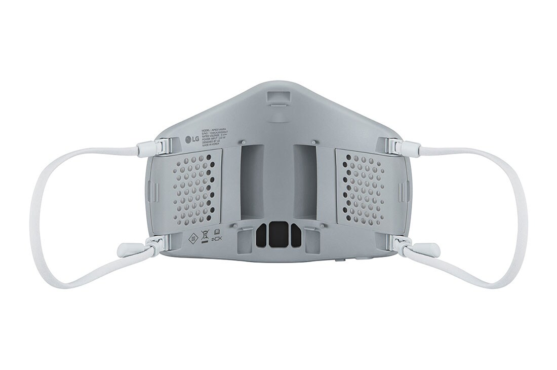 LG PuriCare™ Wearable Air Purifier in White, rear view, AP551AWFA, thumbnail 6