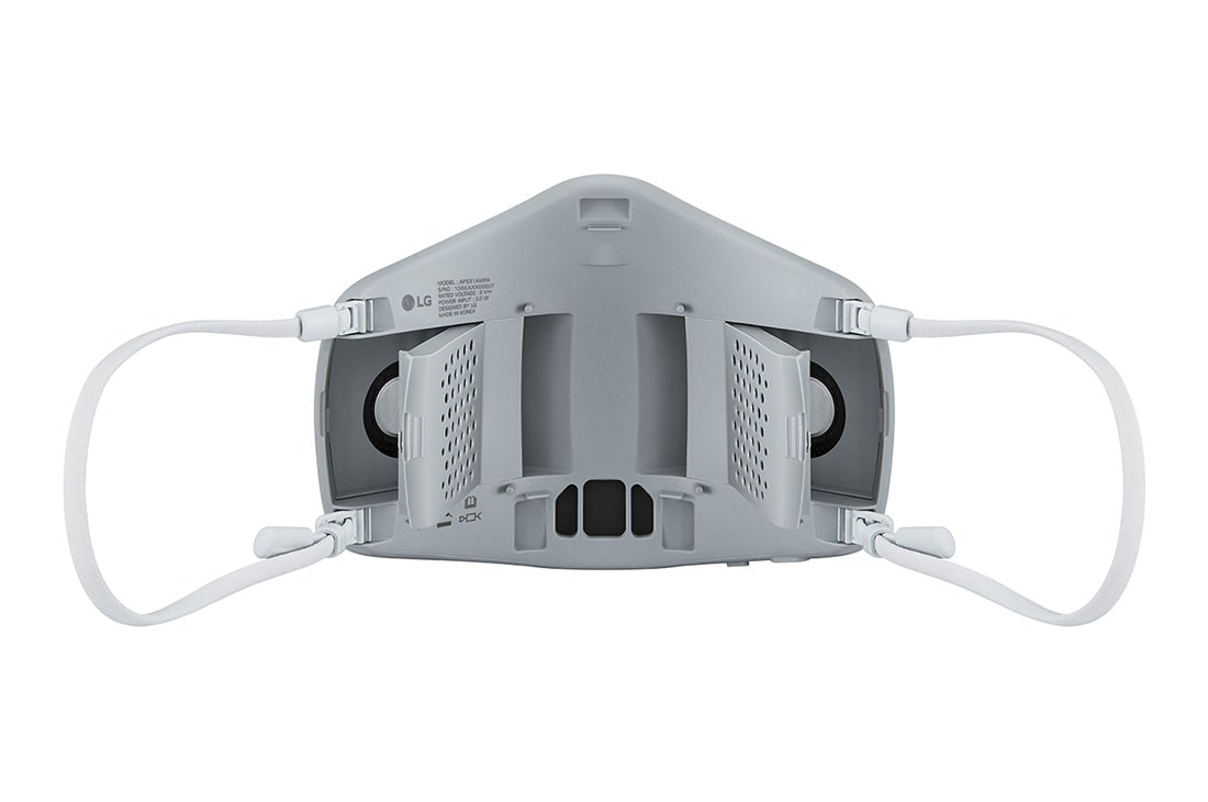 LG PuriCare™ Wearable Air Purifier in White, view of rear fan, AP551AWFA, thumbnail 7