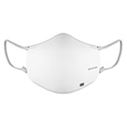 LG PuriCare™ Wearable Air Purifier in White, front view, AP551AWFA, thumbnail 1