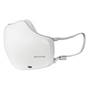 LG PuriCare™ Wearable Air Purifier in White, right top view, AP551AWFA, thumbnail 2