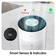 LG 2023 PuriCare™ 360˚ Air Purifier, 675ft² , HEPA, Smart Sensor & Indicator_Indicators and sensors of the air purifier are seen large., AS60GHWG0, thumbnail 12