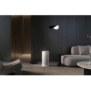 LG PuriCare™ AeroHit Air Purifier, White, 32 m² Coverage with 360° Filter, LG air purifier placed in a stylish living room and modern décor, AS35GGW10, thumbnail 8