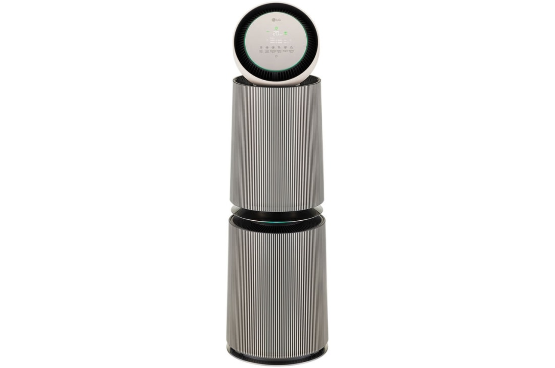 LG PuriCare™ 360 Air Purifier, Nature Beige, 360˚ Purification with Pet Care and Smart Sensor, Front, AS10GDBY0, thumbnail 2