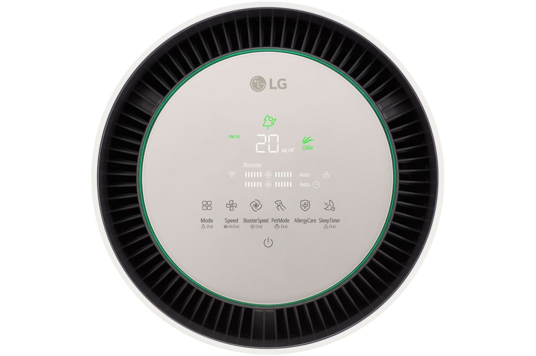 LG PuriCare™ 360 Air Purifier, Nature Beige, 360˚ Purification with Pet Care and Smart Sensor, Multi-Filtration System, AS10GDBY0, thumbnail 3