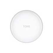 LG Tone Free FN4 True Wireless White Earbuds, A Top view of a closed cradle, HBS-FN4, thumbnail 5