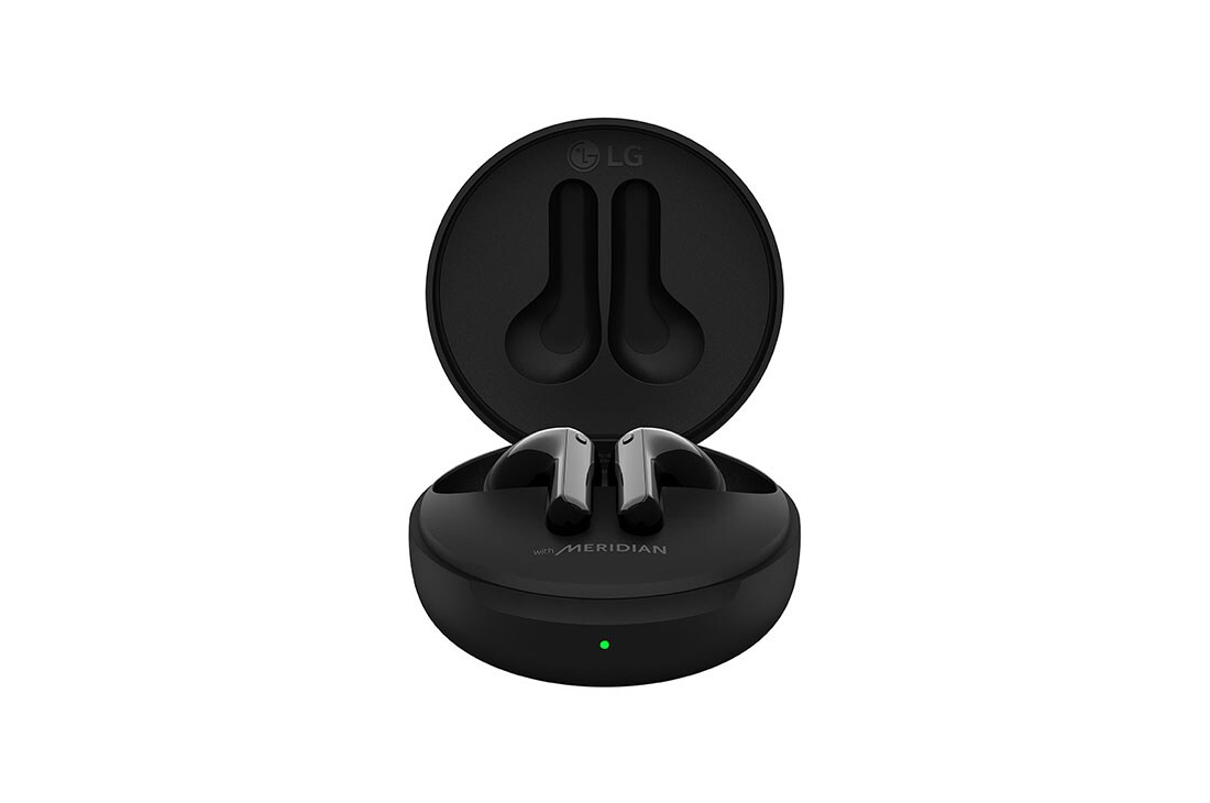 LG Tone Free FN7 True Wireless Black Earbuds, A backside view of two earbuds' tips facing each other, HBS-FN7, thumbnail 10