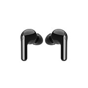 LG Tone Free FN7 True Wireless Black Earbuds, A front view of a open cradle with mood lighting on, HBS-FN7, thumbnail 8