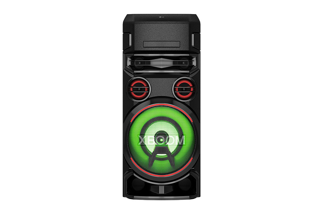 LG XBOOM ON7 Speaker for Parties With Wireless Party Link, Multi Color Lighting and Super Bass Boost, top and right 30 degree side view, ON7, thumbnail 9