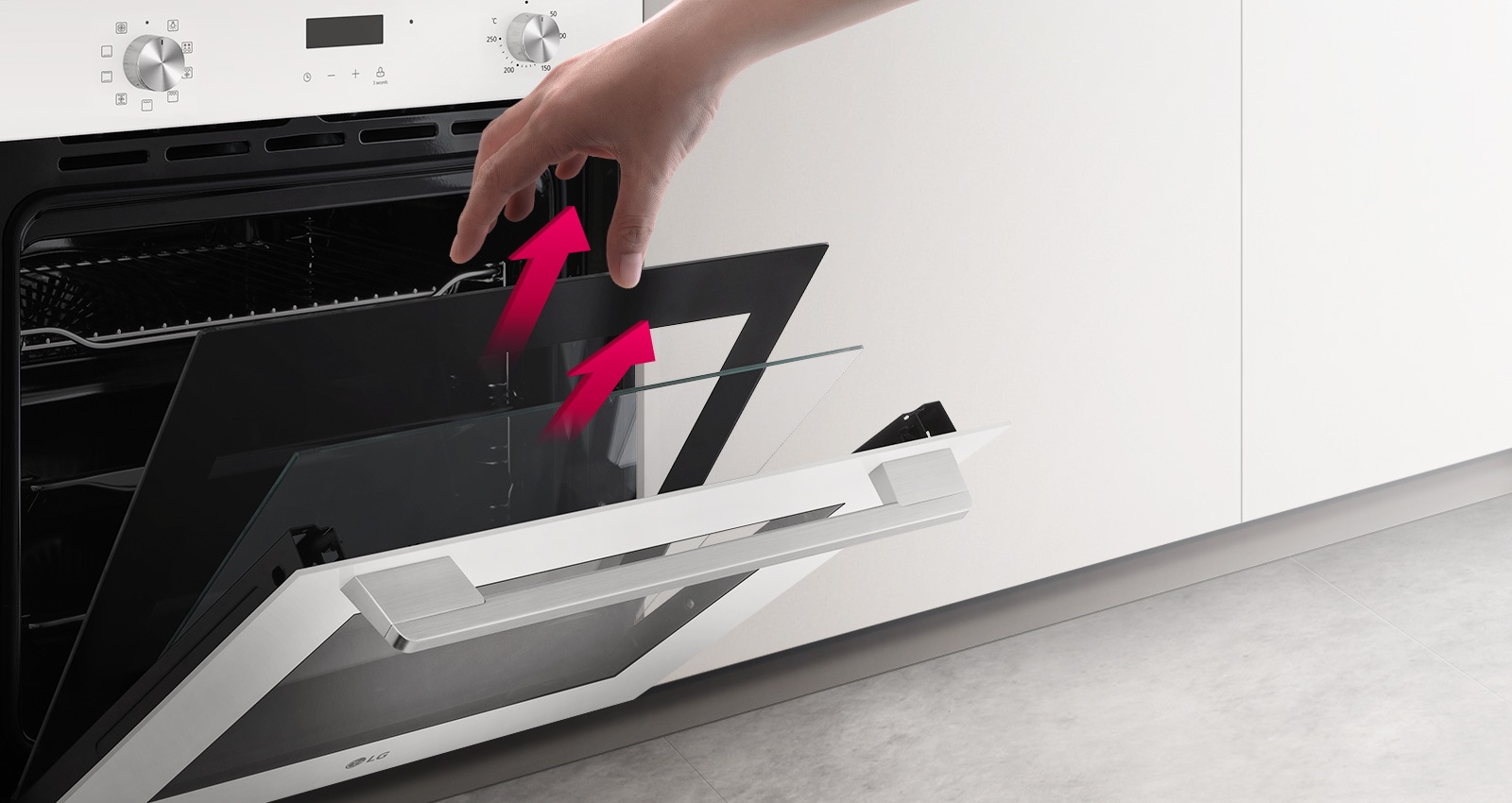 Remove glass for easy cleaning