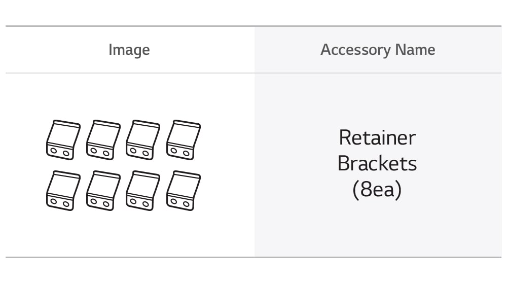 This is the image of the oven accessory Retainer Brackets.