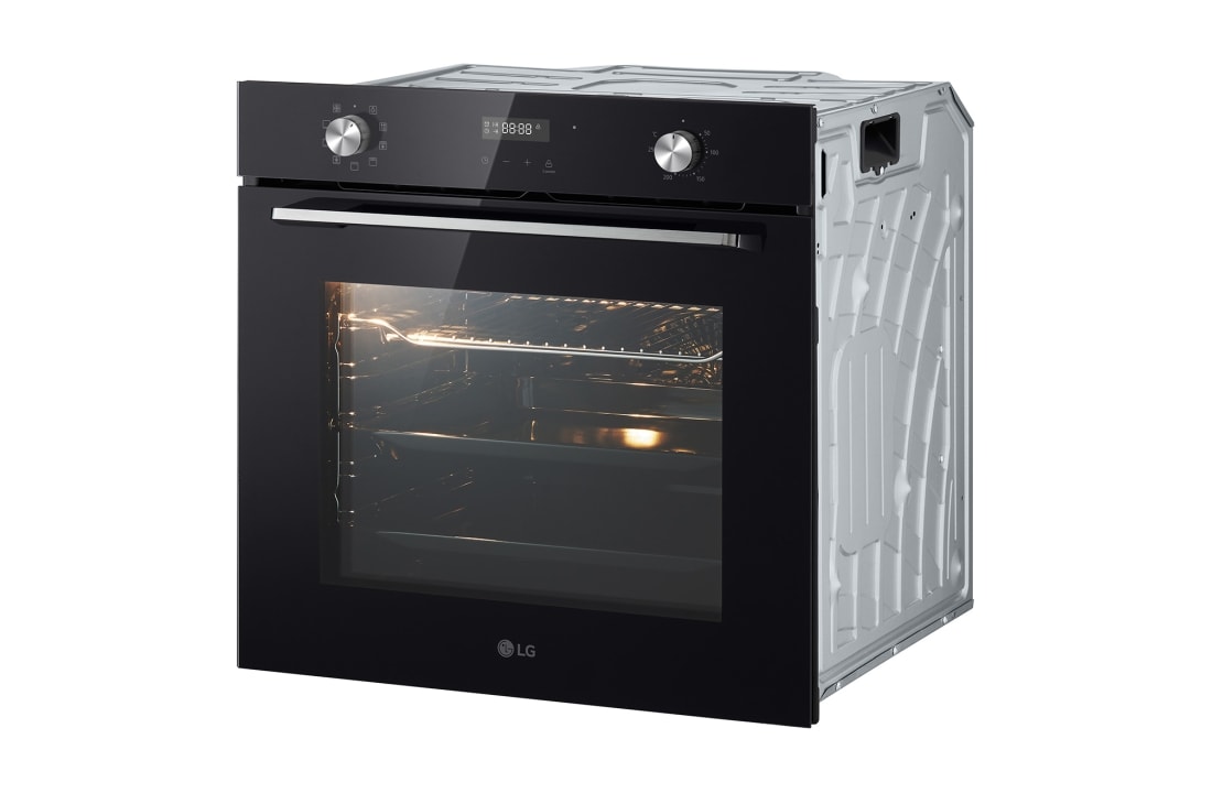 LG Large Built-in Oven, 72L, Black Glass, WSEZ7213B1, WSEZ7213B1, thumbnail 8