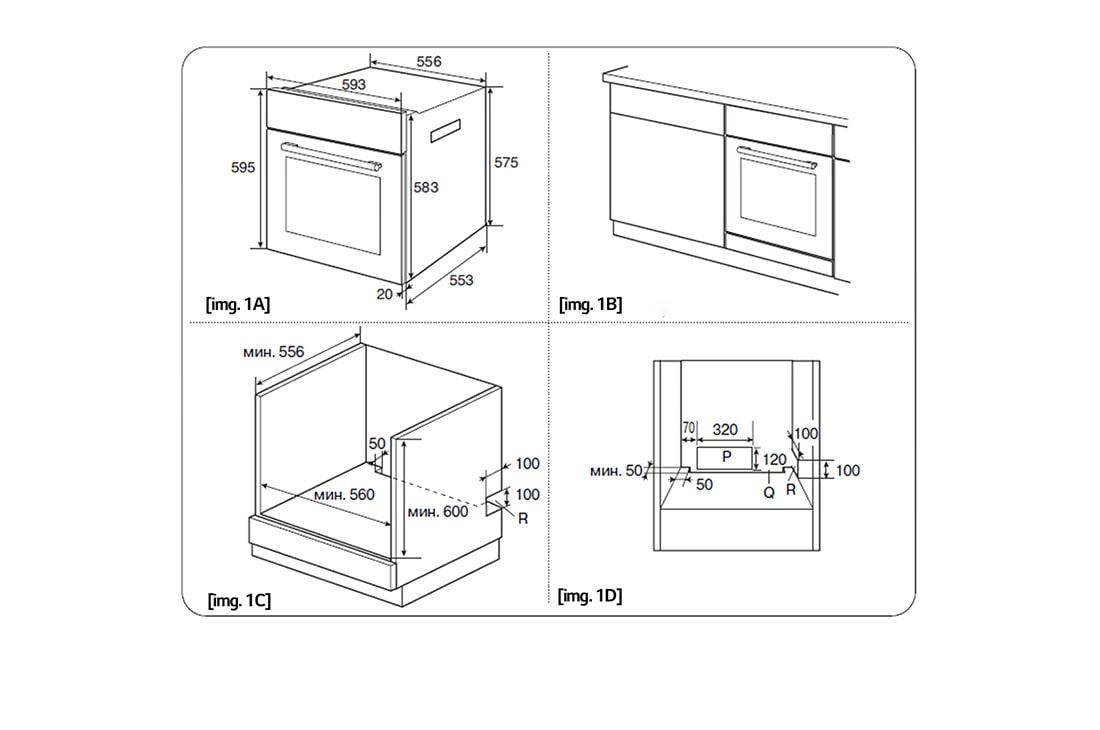LG Built-in Wall Oven, 67L, Black & Silver, LB645479T1, LB645479T1, thumbnail 8